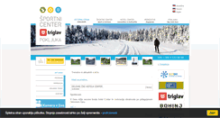 Desktop Screenshot of center-pokljuka.si